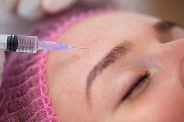 Cosmetology concept. Current trends in cosmetic procedures. Beauty Injections