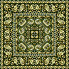 Vector floral ethnic ornamental illustration