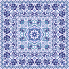 Vector floral ethnic ornamental illustration