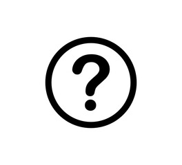 Question icon vector logo design template