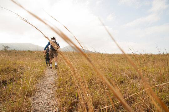 Outdoor View of  landscape of Chichonal path trekking, Chiapas, Mexico