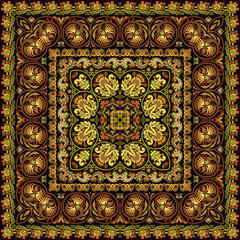 Vector decorative ethnic ornamental illustration