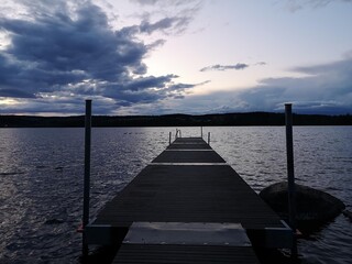 pier at sunset