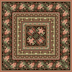 Vector decorative ethnic ornamental illustration