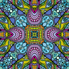 Vector abstract modern cartoon seamless pattern