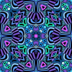 Fototapeta premium Vector abstract modern cartoon seamless pattern