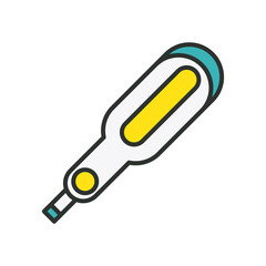 thermometer temperature measure line and fill style