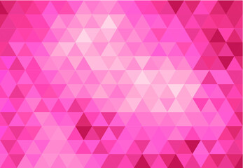 Obraz premium Light Pink Abstract Geometric Triangle Background, Patterns Wallpaper