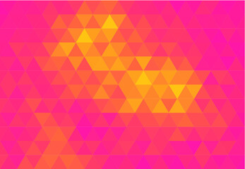 Yellow and Pink Abstract Geometric Triangle Background, Patterns Wallpaper