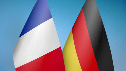 France and Germany two flags