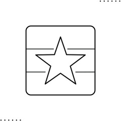 Myanmar square flag vector icon in outlines 