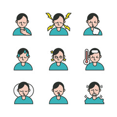 bundle of covid19 set icons