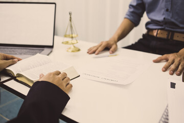 lawyer is currently counseling clients in business litigation.