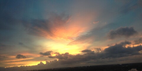 night falls across the bay.