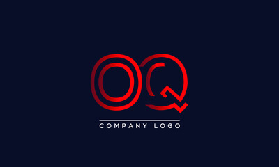 Creative letters OQ or QO Logo Design Vector Template. Initial Letters OQ Logo Design	