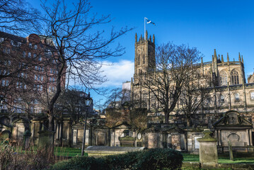Obraz premium St John the Evangelist church in Edinburgh city, Scotland, UK