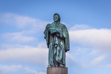 Monument to Thomas Chalmers located on George Street in Edinburgh city, Scotland, UK