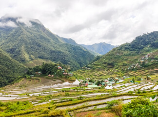 Rice terraces near Banaue town in the Philippines