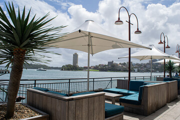 Panoramic scene from sidney city on february 2018 