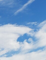 blue sky with clouds
