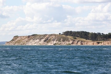 Fototapeta na wymiar View from the ferry boat of the Tuno island in Denmark