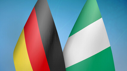 Germany and Nigeria two flags