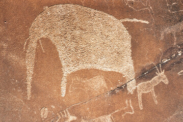 Twyfelfontein Petroglyphs in Namibia, Africa