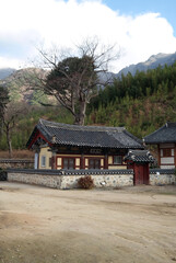 Fototapeta na wymiar South Korea Pyochungsa Buddhist Temple