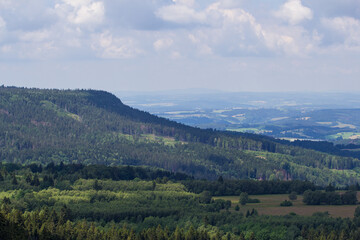 Fototapeta na wymiar View from the top of Szczeliniec Wielki - Table Mountains - Sudetes - Poland