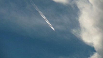airplane in the sky