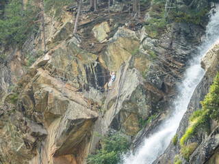 Lehner Waterfall via ferrata near Oberried