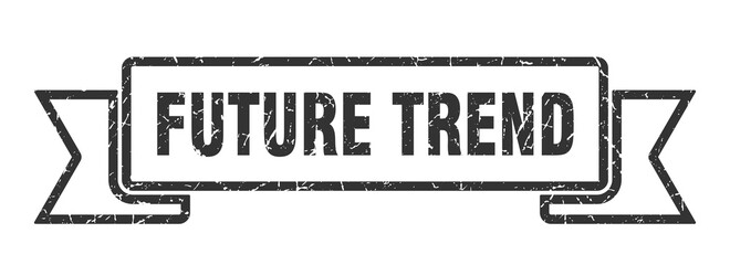 future trend grunge vintage retro band. future trend ribbon