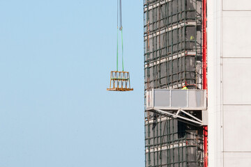 Building series. Work progress on the new Multistory Unit building under construction at 277 Mann St. Gosford. May 4, 2020.