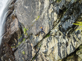 Lehner Waterfall via ferrata near Oberried