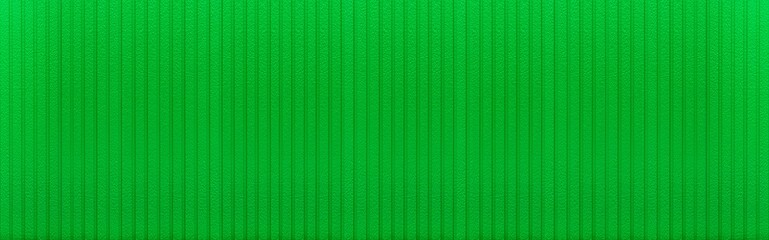 Panorama of Green Corrugated metal background and texture surface or galvanize steel
