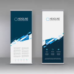 Vertical banner stand template design, infographics, Modern Flag Banner Design. Cover, Annual Report, Magazine,Poster, Corporate Presentation, Flyer, Website. vector abstract geometric background