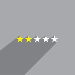 two star Icon vector, Sports Icon Vector