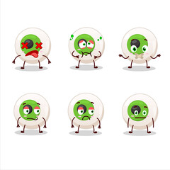 Eye candy cartoon character with nope expression