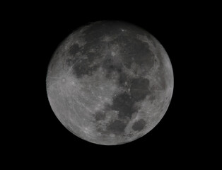 90% Waxing Gibbous Moon taked with telescope