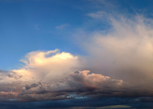 mystical multicolored clouds at dawn © liper06