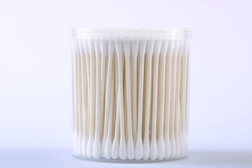 Simple background of wooden stick cotton swab daily necessities