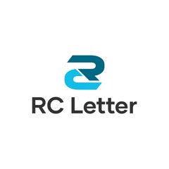 RC CR Letter Logo Design