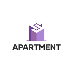 S Letter Apartment Logo Idea