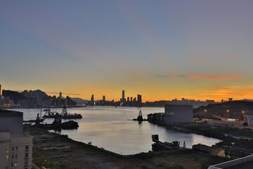 21 July 2020 kwun tong tsai bay view of hong kong