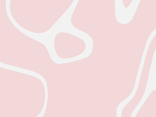 Pastel pink and white tone with random shapes and lines background.