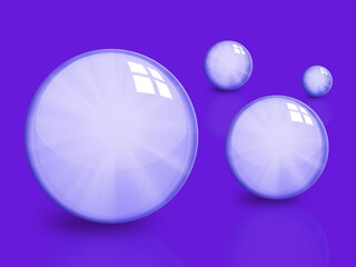 Blue gradient bead molecular essence material