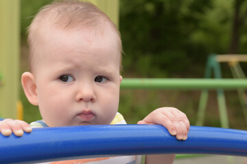 Fototapeta na wymiar Baby on the playground