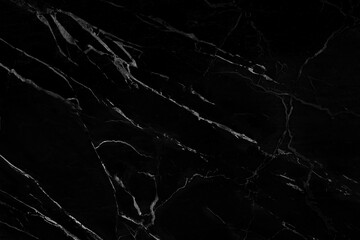 Black marble natural pattern for background, abstract black and white