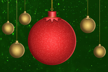 Christmas ball festive atmosphere decoration posters