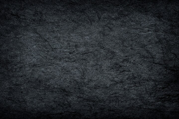 Dark grey stone / black slate stone background or texture